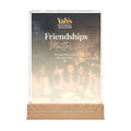 Friendships Matter Acrylic Night Light – Custom Shape UV LED Accent Lamp