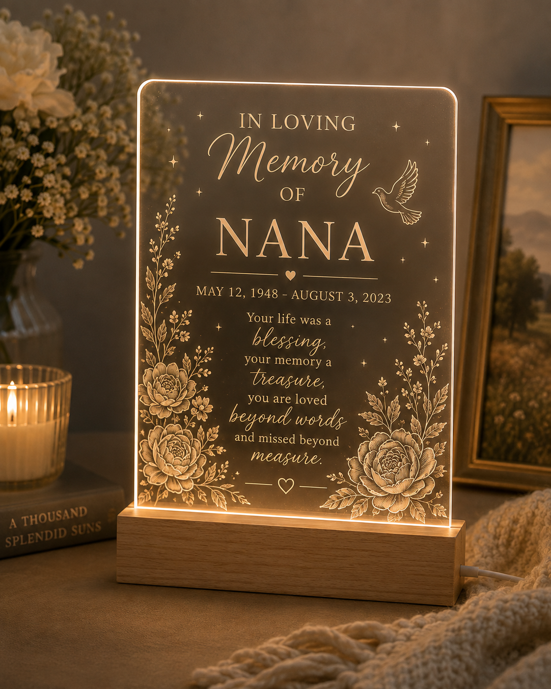 Personalized Acrylic Night Light